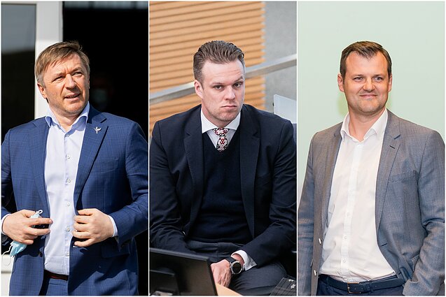 Ramūnas Karbauskis, Gabrielius Landsbergis ir Gintautas Paluckas