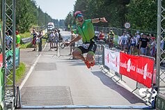 Triatlono taurės startas Varėnoje Triatlono taurės startas Varėnoje