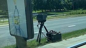 Paslėptas greičio matuoklis