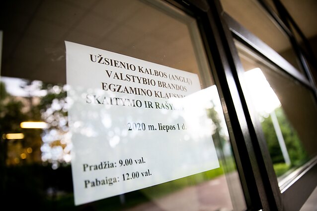 Anglų kalbos egzaminas. 