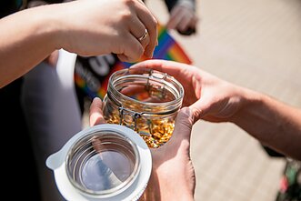 LGBT bendruomenės akcija prie prezidentūros