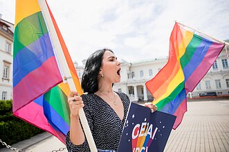 LGBT bendruomenės akcija prie prezidentūros