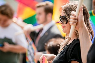 LGBT bendruomenės akcija prie prezidentūros