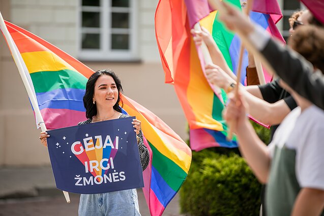 LGBT bendruomenės akcija prie prezidentūros