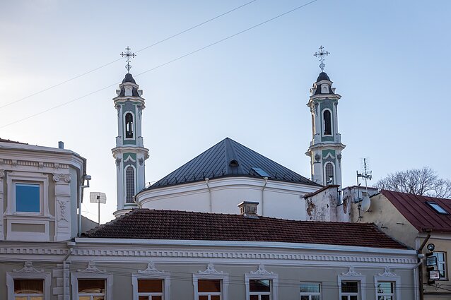 Švč. Trejybės graikų apeigų katalikų bažnyčios bokšteliai