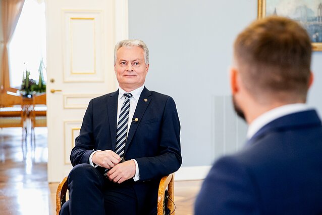 Dienos tema. Nausėda įvertino prezidentavimo metus – apie svarbiausią pasiekimą ir didžiausią nesėkmę