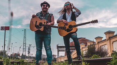 Robertas Semeniukas (dešinėje) ir Aleksandras Belkinas