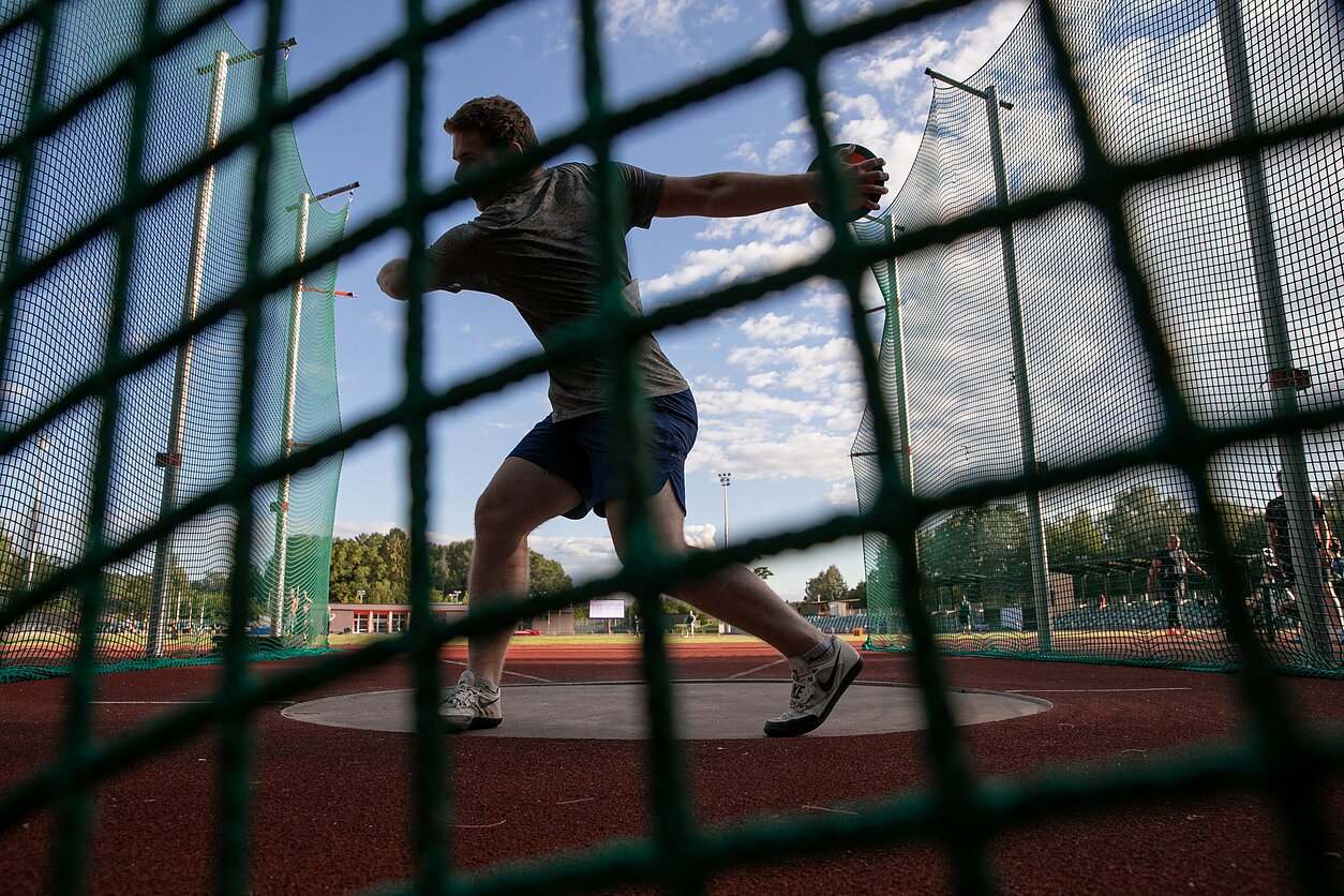 A discus throwing competition in Vilnius