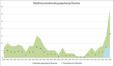 Meldinių nendrinukių populiacija