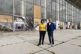 Art installation at  the Palace of Concerts and Sports during Open House Vilnius