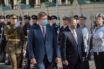 JAV karinių pajėgų sekretorius susitiko su krašto apsaugos ministru JAV karinių pajėgų sekretorius susitiko su krašto apsaugos ministru