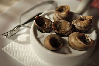 Valgymui patiektos sraigės