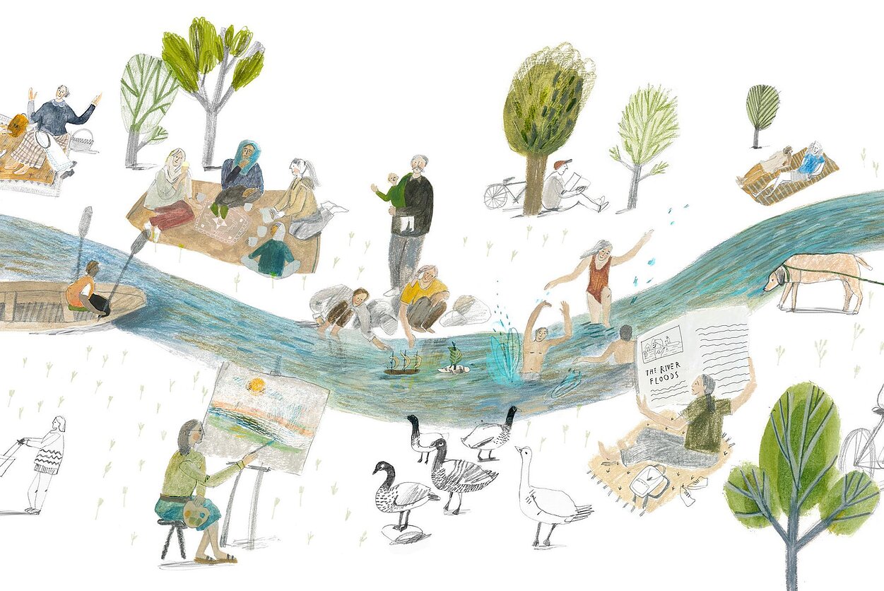 Monika Vaicenavičienė, Monikos Vaicenavičienės iliustracija iš knygos "Kas yra upė?"