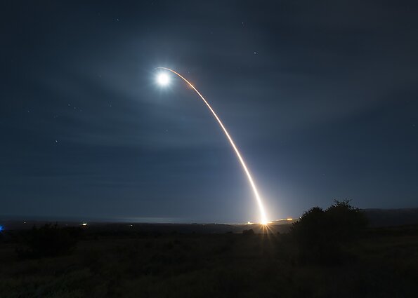 JAV išbandė tarpžemyninę balistinę raketą „Minuteman III“ JAV išbandė tarpžemyninę balistinę raketą „Minuteman III“