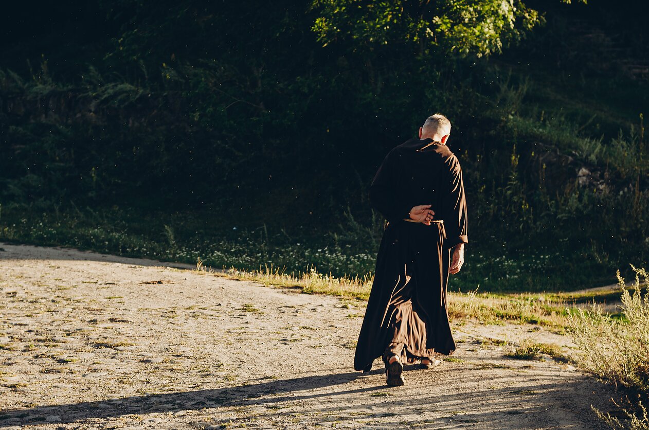 A Franciscan monk (associative image)