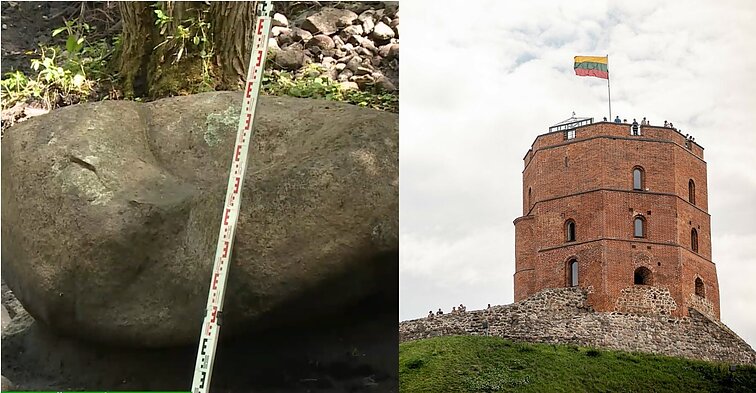 Panorama. Archeologai neabejoja radę vietą, kur stovėjo pirmoji Gedimino pilis (su vertimu į gestų k.)