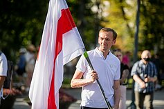 Акция солидарности с белорусской оппозицией в Вильнюсе Акция солидарности с белорусской оппозицией в Вильнюсе