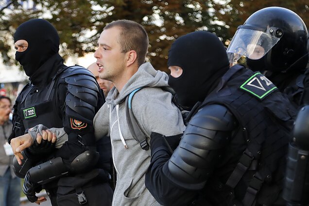 Protestai Minske po Baltarusijos prezidento rinkimų