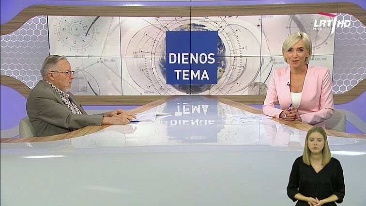 Dienos tema. Prof. Landsbergio žodis baltarusiams: broliukai, negalima gatvėje būreliais žaisti demokratijos – vienykitės (su vertimu į gestų k.)