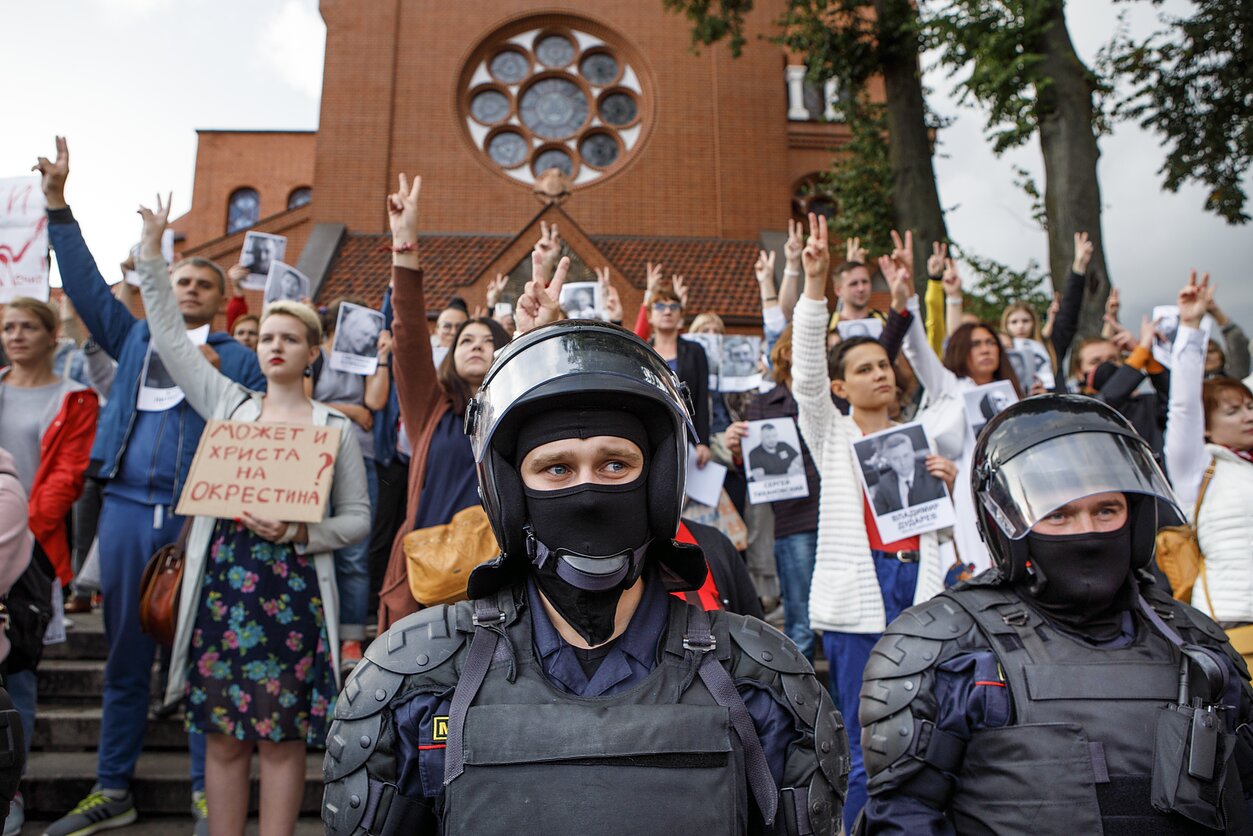 AP nuotr., Protestai Baltarusijoje