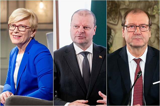 Ingrida Šimonytė, Saulius Skvernelis, Viktoras Uspaskichas