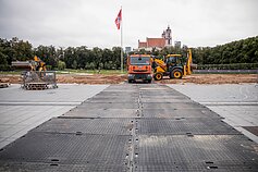 Ardomas paplūdimys Lukiškių aikštėje