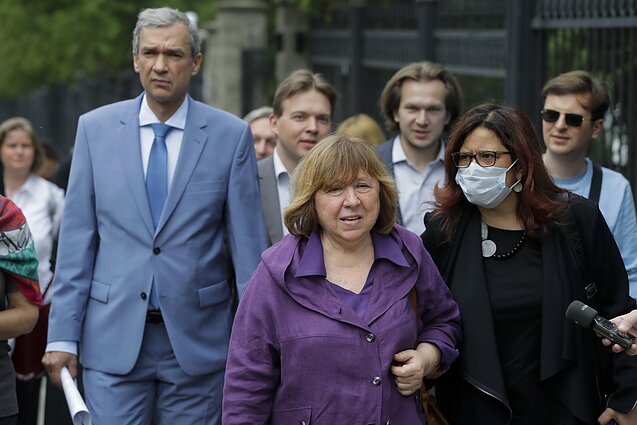 Svetlana Aleksijevič ir Pavelas Latuška Svetlana Aleksijevič ir Pavelas Latuška