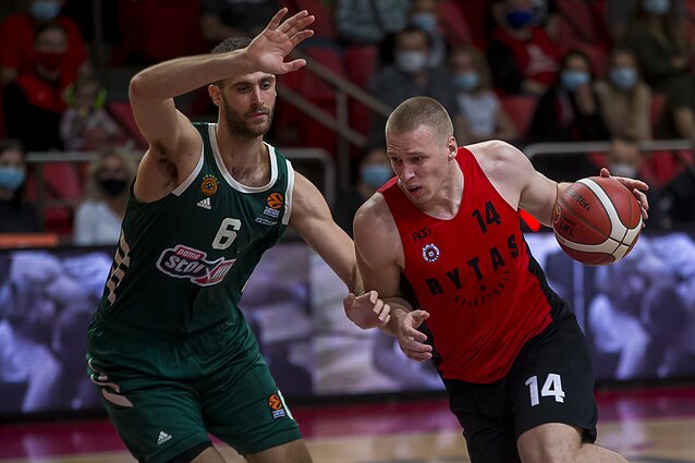 Sportas. Orai. Dvidešimties taškų deficitą beveik panaikinęs „Rytas“ krito prieš „Panathinaikos“