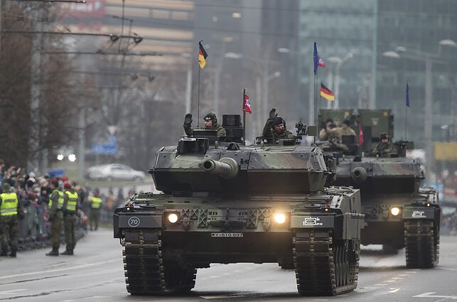 German troops in Lithuania.