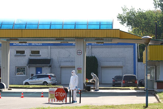 COVID-19 mobilus punktas Radviliškyje, koronavirusas