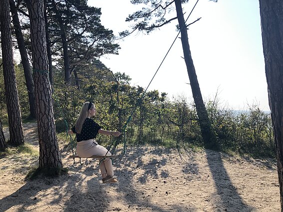 Sūpynės netoli Olando Kepurės skardžio