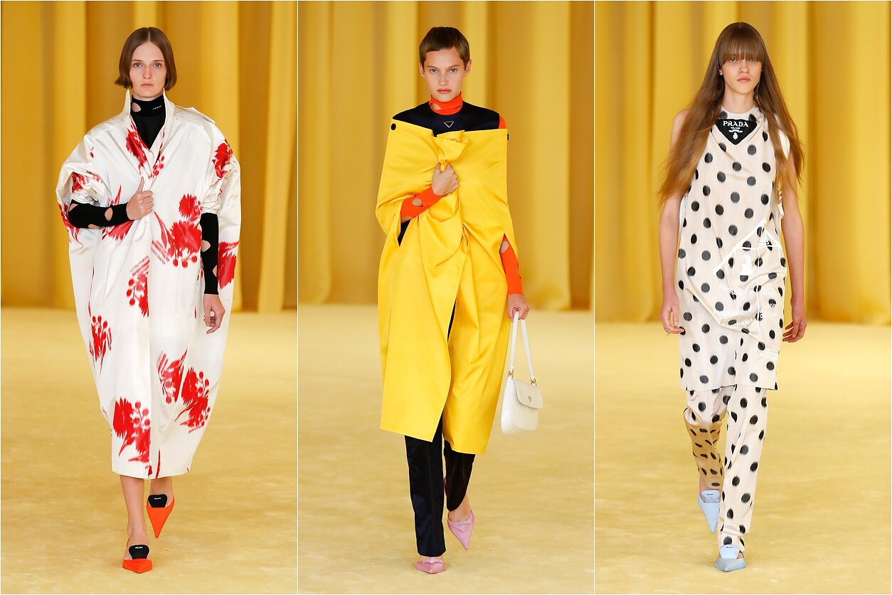 „Prada“ kolekcijos modeliai Milano mados savaitėje „Prada“ kolekcijos modeliai Milano mados savaitėje
