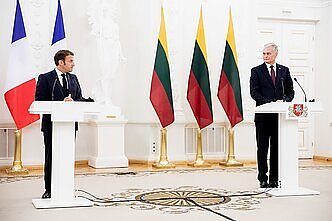 Ryto garsai. Emmanuelis Macronas: Prancūzija remia Baltarusijos pilietinę visuomenę ir siekia ne naivaus dialogo su Rusija. 