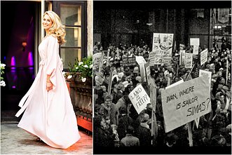 Giedrė Žickytė ir filmo „Šuolis“ stop kadras