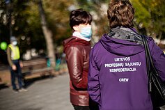 Mitingas „Mano pasirinkimas – orus darbas, o ne moderni vergovė“