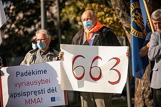 Mitingas „Mano pasirinkimas – orus darbas, o ne moderni vergovė“