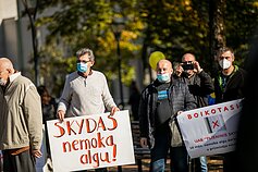 Mitingas „Mano pasirinkimas – orus darbas, o ne moderni vergovė“