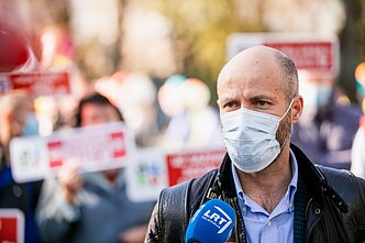 Mitingas „Mano pasirinkimas – orus darbas, o ne moderni vergovė“