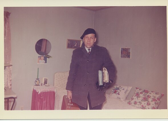 Henrikas Nagys sesers Zinos namuose 1962 m.