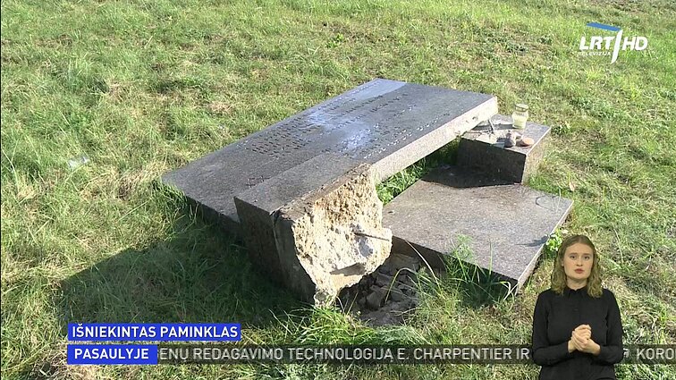Žinios. Kaune išniekintas Holokausto aukų paminklas: abejojama, ar incidentas susijęs su neapykanta žydų tautai