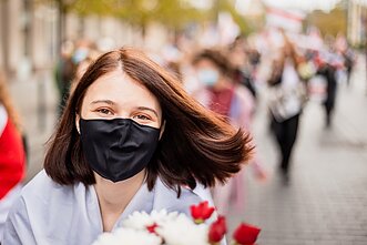 Vilniuje surengtas solidarumo žygis paremti baltaruses
