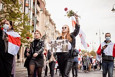 Vilniuje surengtas solidarumo žygis paremti baltaruses