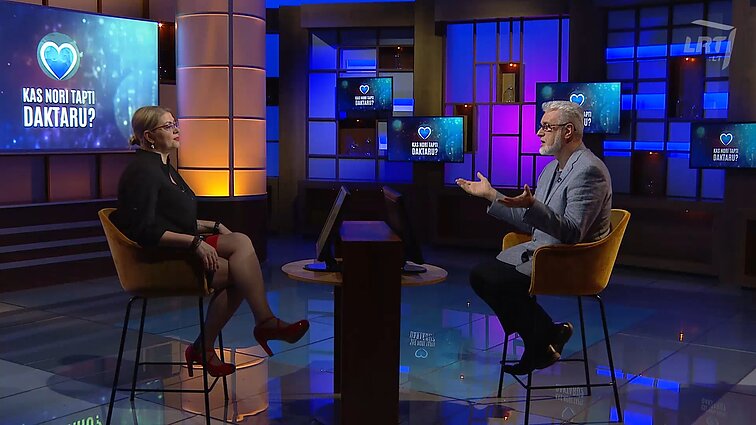 Daktarui Unikauskui iššūkį metė baltais chalatais visuomet besižavėjusi Eglė