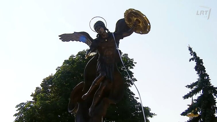 Kultūrų kryžkelė. Trembita. Arkangelo Mykolo skulptūros atidengimas Kijeve