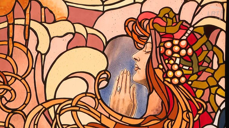 Meno istorija per vitražą: Vinco Grybo muziejuje pasaulio vitražo meniu pristato jo anūkė