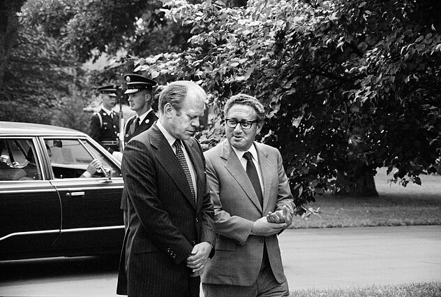 Prezidentas Geraldas Fordas ir Henry J. Kissingeris