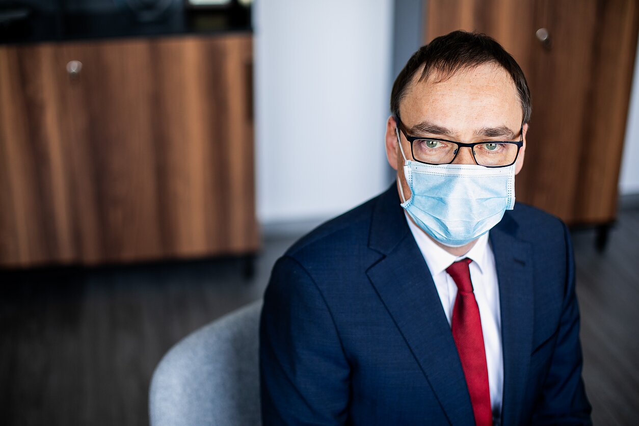 Robertas Petraitis, head of the National Public Health Center (NVSC).