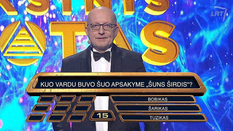 Auksinis protas. Kuo vardu buvo šuo apsakyme „Šuns širdis“?