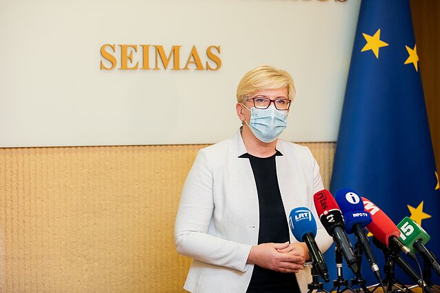 Šimonytė sako, kad Veryga pažadėjo, jog darbų perdavimo metu viskas bus vykdoma sklandžiai ir gera valia