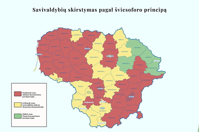 Savivaldybių skirstymas pagal šviesoforo principą